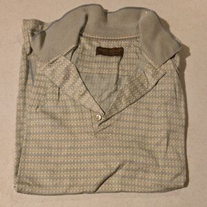 Robert Barakett Beige Diamond Pattern Shirt